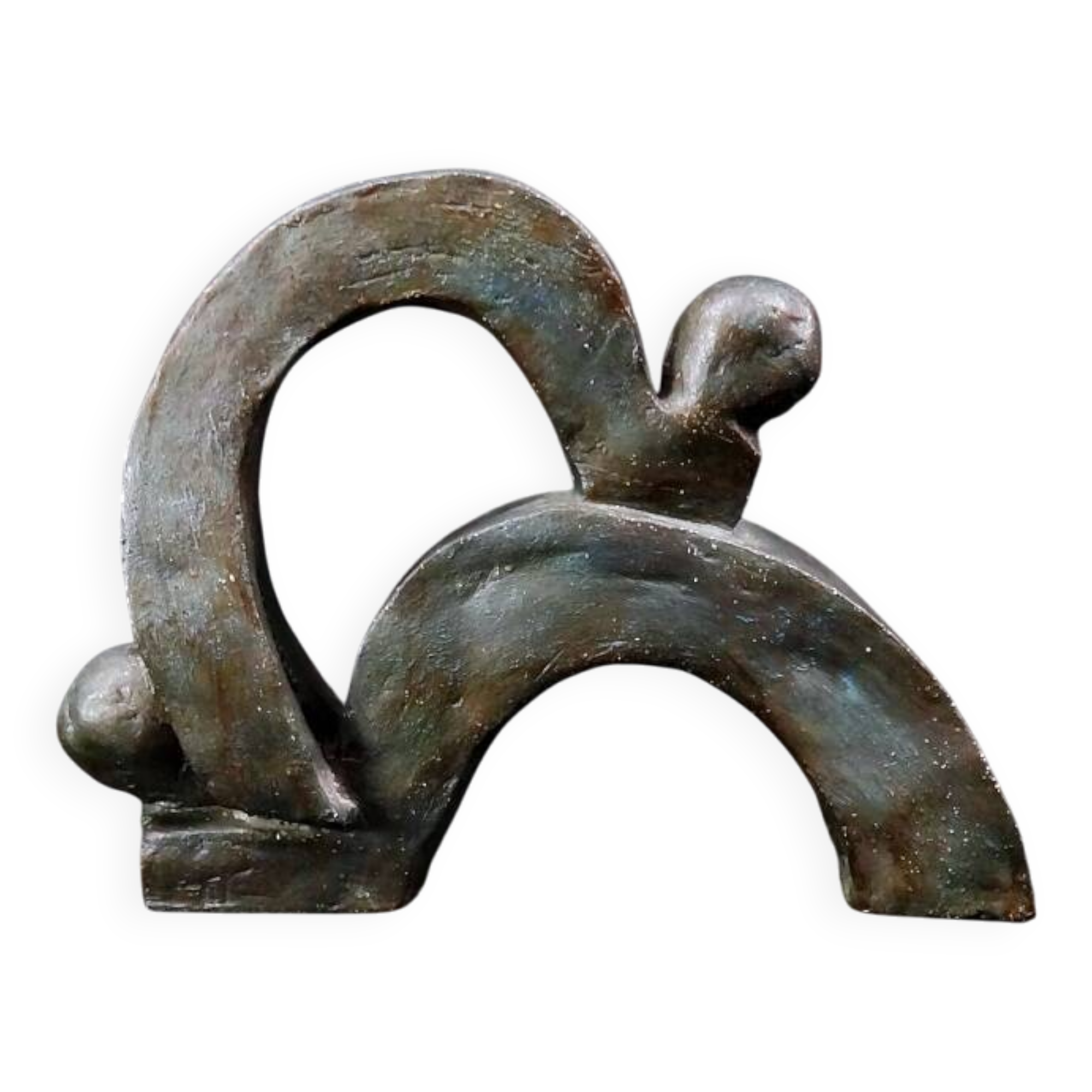 "Union of Movements" Contemporary and abstract terracotta sculpture