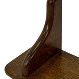 Vintage wall shell rack 1970s wood minimalist design