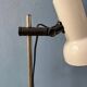 Small white mid-century floor lamp