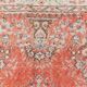 Tapis vintage anatolien tissé à la main en rose saumon, 206x392 cm