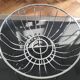 Modernist chrome metal fruit bowl – 1970s/80s
