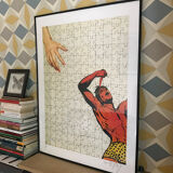 Signed print collage Tarzan Puzzle