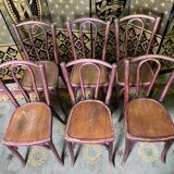 Suite de 6 chaises bistrot baumann