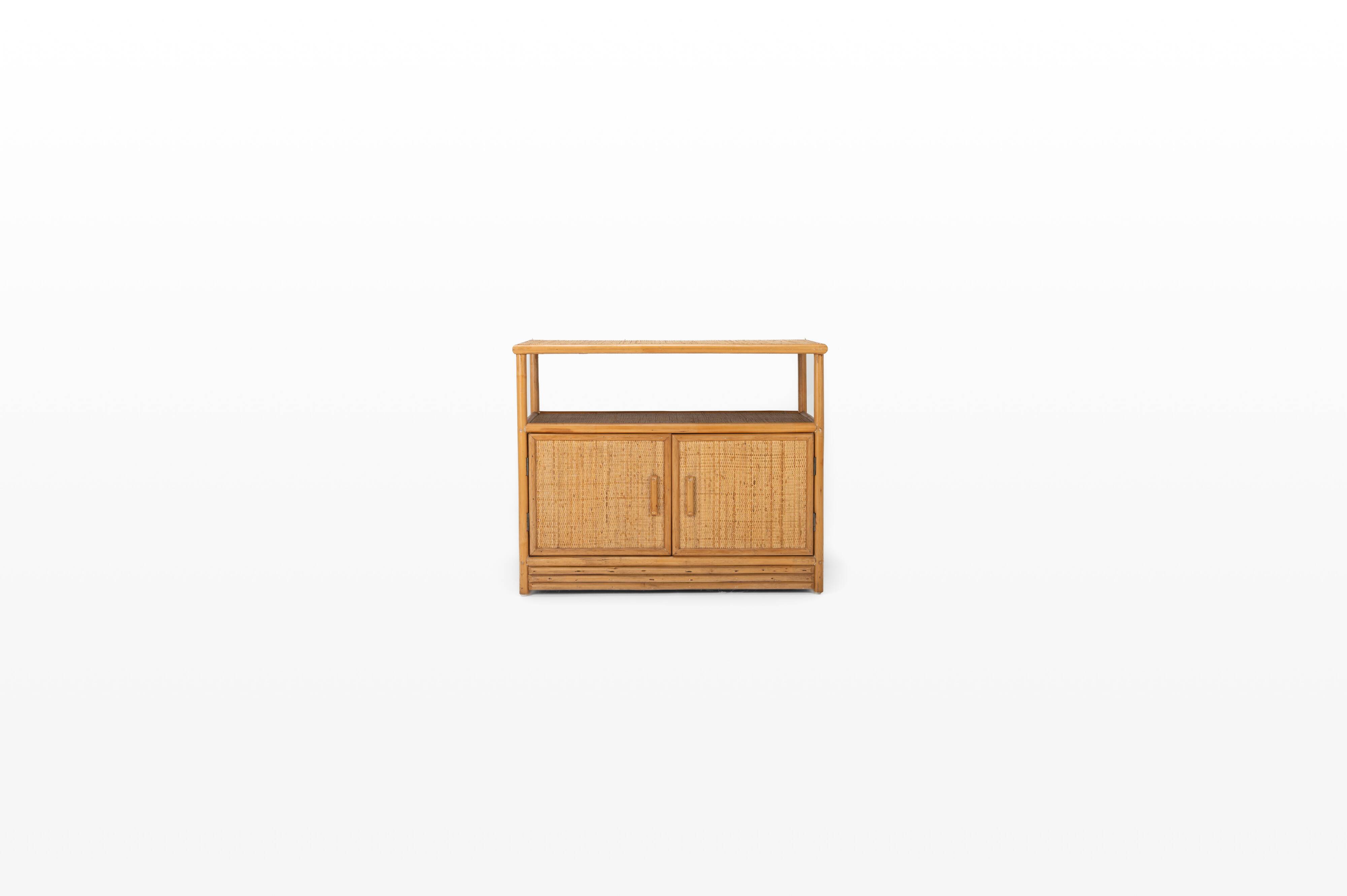 Bamboo cabinet sideboard
