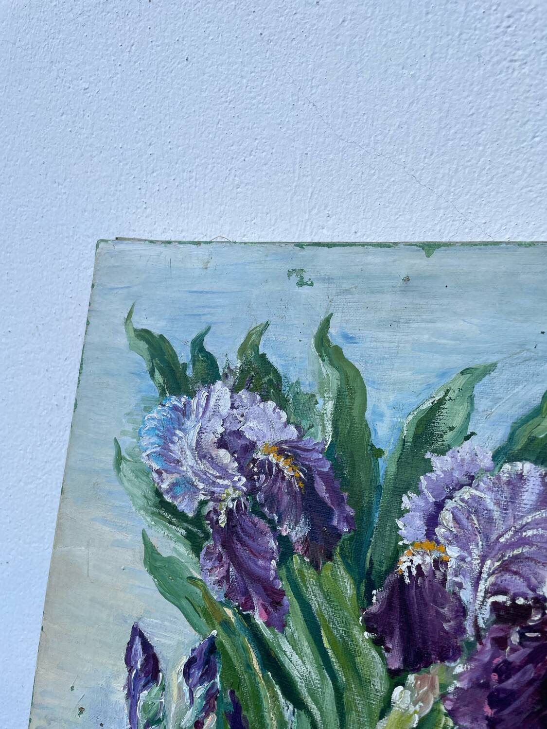 Bouquet of flowers old painting