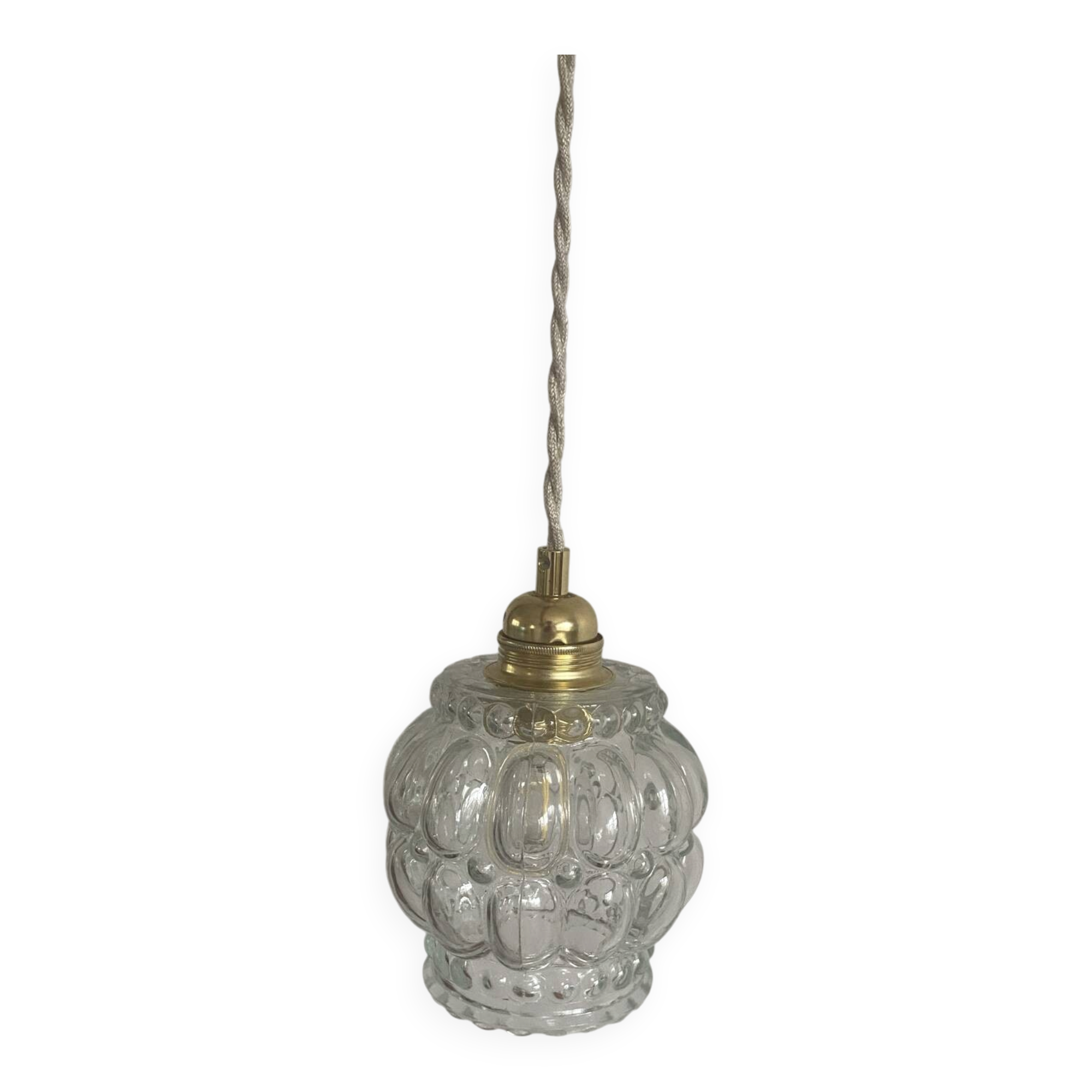 Vintage glass globe lamp