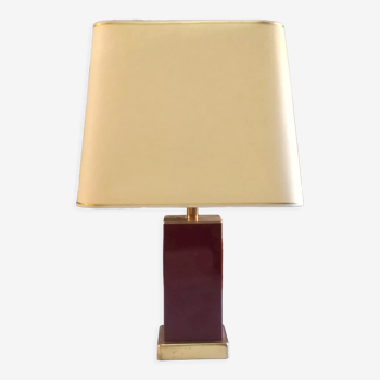 Red and brass desk lamp,1970
