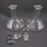 Pair of carafes decanter
