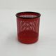 Red metal waste paper basket by R.Barbieri & R. Marianelli for Rexite, 1980
