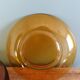 Duralex tea set, 6 large amber glass cups and saucers