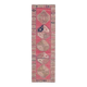 Vintage Turkish Hand-Knotted Wool Cotton Pink Runner Rug 100x335