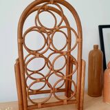 Rattan bottle holder