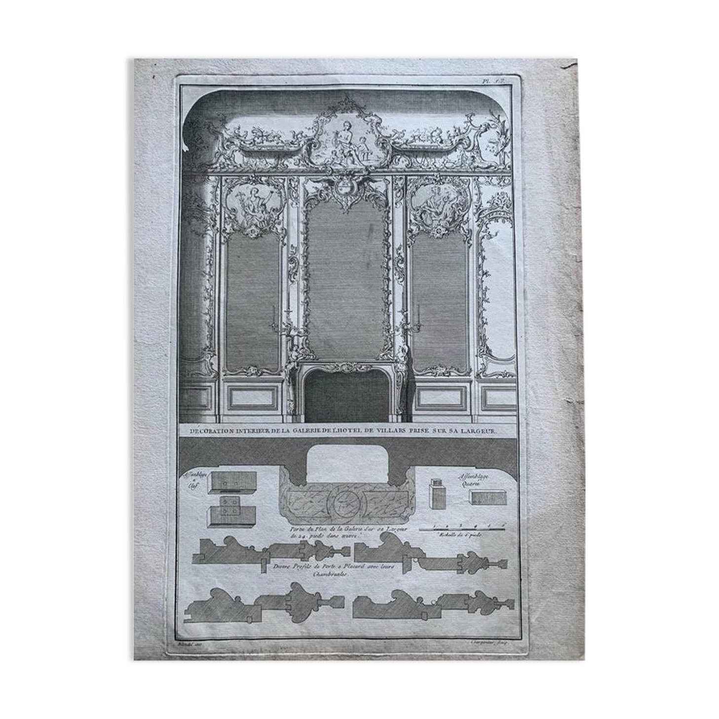 Étienne Charpentier, interior decoration of the Hotel Villars,