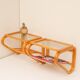 Scandinavian bentwood and glass bedside tables from Gemla, 1920s, set of 2
