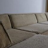 Canapé COR Trio en teddy beige par Team Form AG, années 1970.