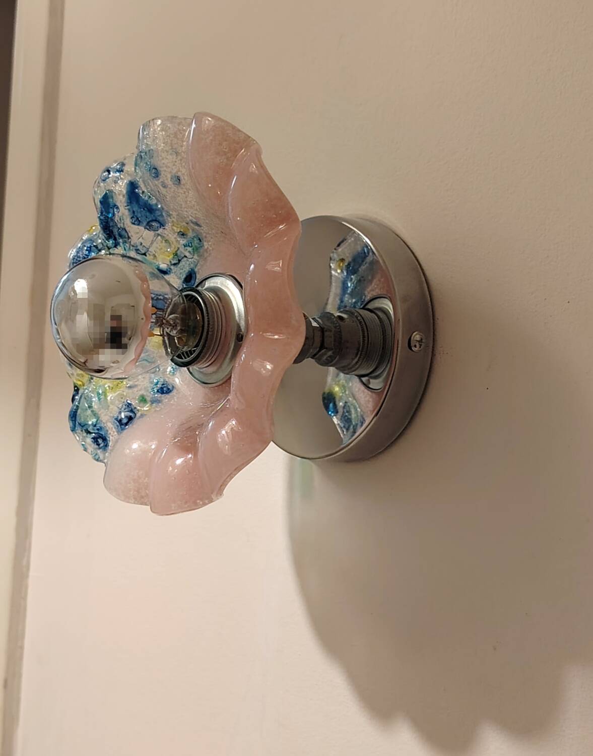 Murano flower wall light