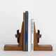 1960s wooden bookends