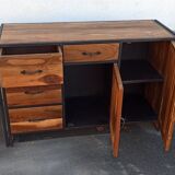 Wood and metal sideboard