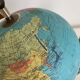 Globe vintage 1970 terrestre Taride tripode doré verre mappemonde - 23 cm