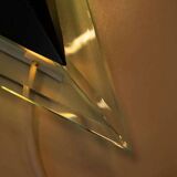 Minimalist 80s wall lamp, postmodern light fixture.