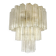 Italian luxury chandelier “Tronchi” Murano glass ceiling light in the Venini style.