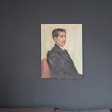 Oil on canvas portrait