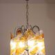 Italian Design "Twisters" Round Chandelier by Mazzega, 1970