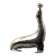 Sculpture de sceau Art déco en laiton argenté, France années 1940