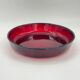 Vintage ruby red pressed glass bowl