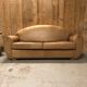 Leather sofa club style Former vintage convertible