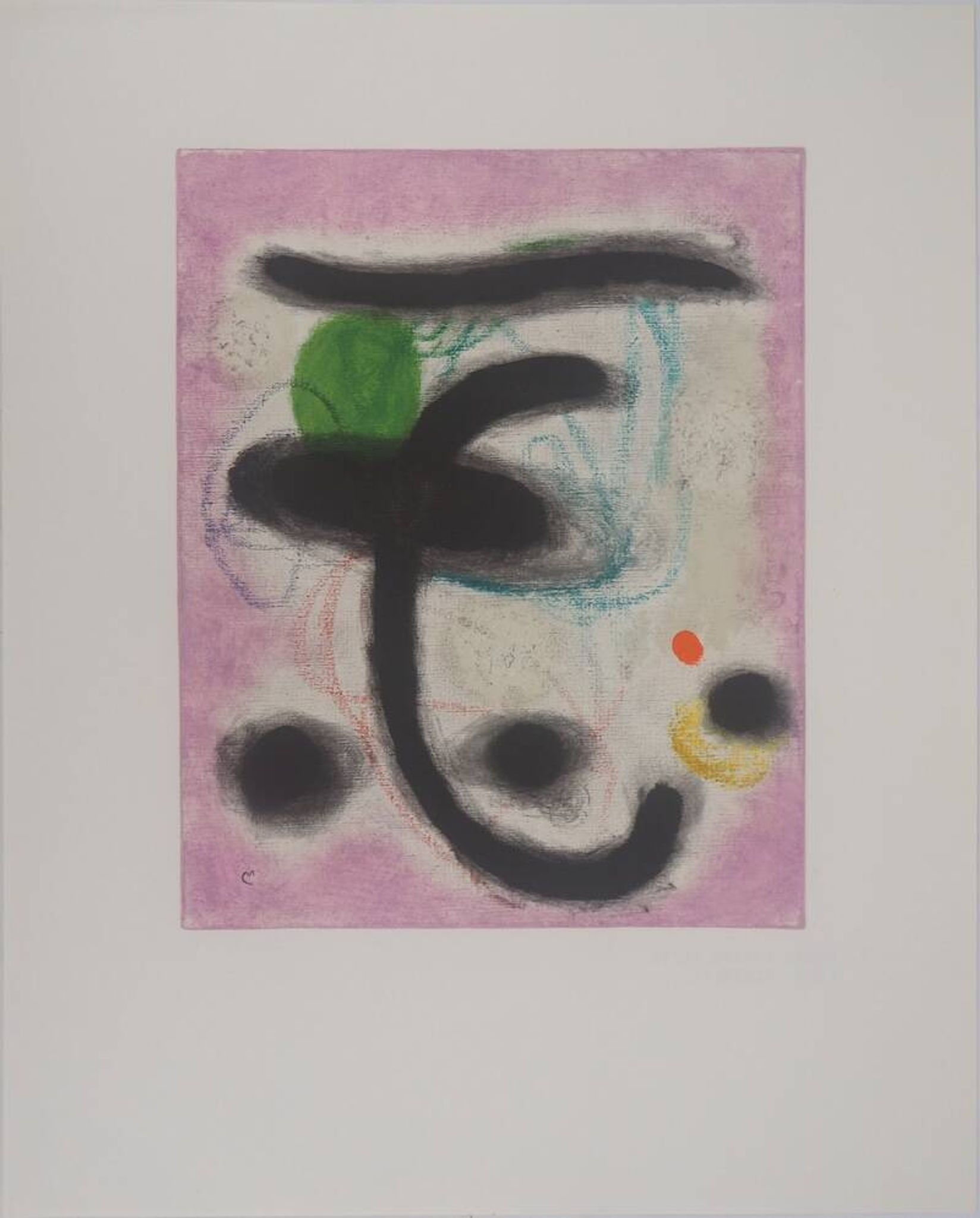 Joan Miró: Portrait of a Woman - Signed Lithograph