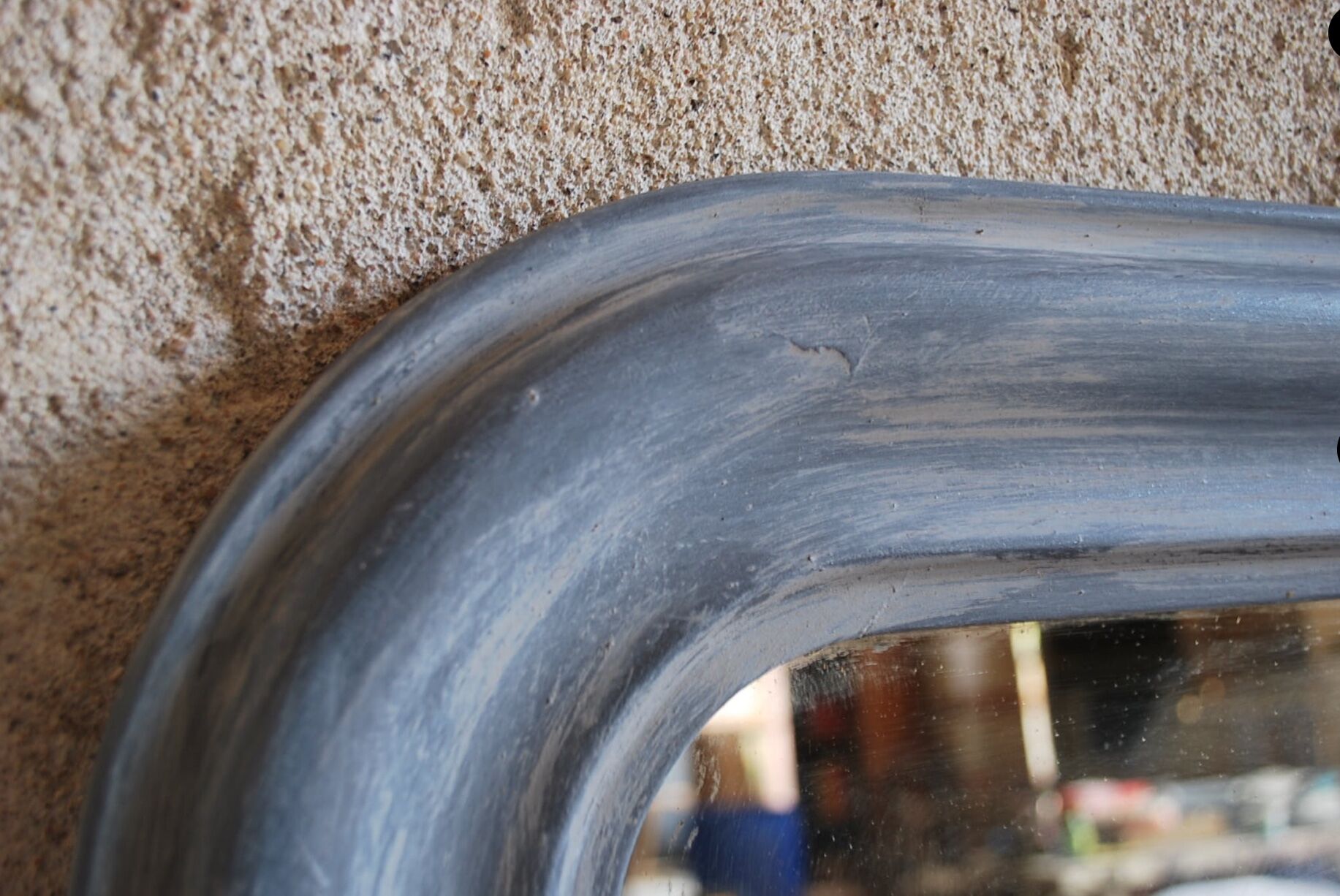 Old patinated mirror - 71x53cm