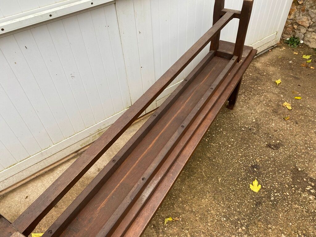 Pair of benches for rustic farmhouse table 1950