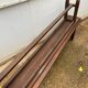 Paire de bancs pour table de ferme rustique 1950