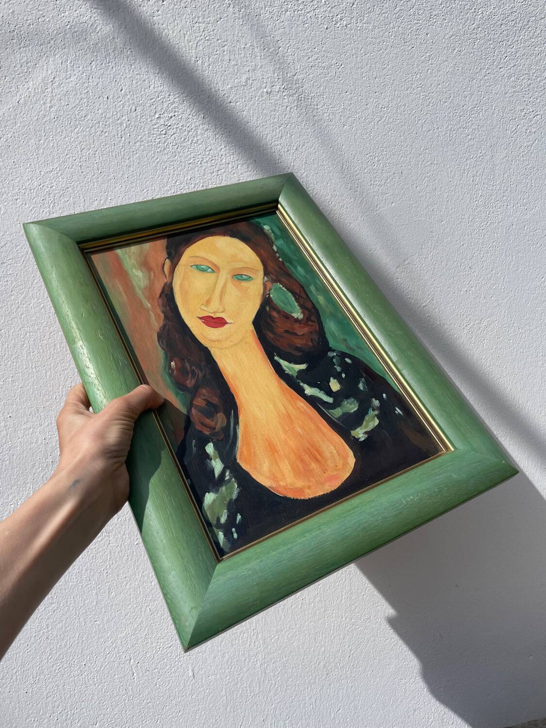 Portrait of a woman in oil