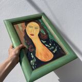 Portrait of a woman in oil