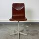 Set of 7 Galvanitas workshop chairs central foot Netherlands 1970s