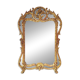 Ancien miroir français en bois doré style Louis XV baroque (100*66 cm)