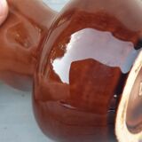 Enamelled sandstone vase Poet Laval 60s