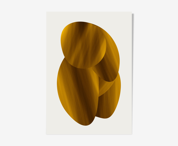 Golden velvet impression d'art par Maison Charlot