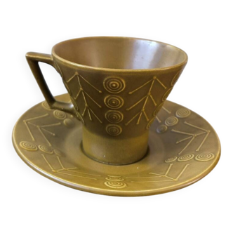 Vintage 60s ceramic cup and saucer word's astra England maxwel