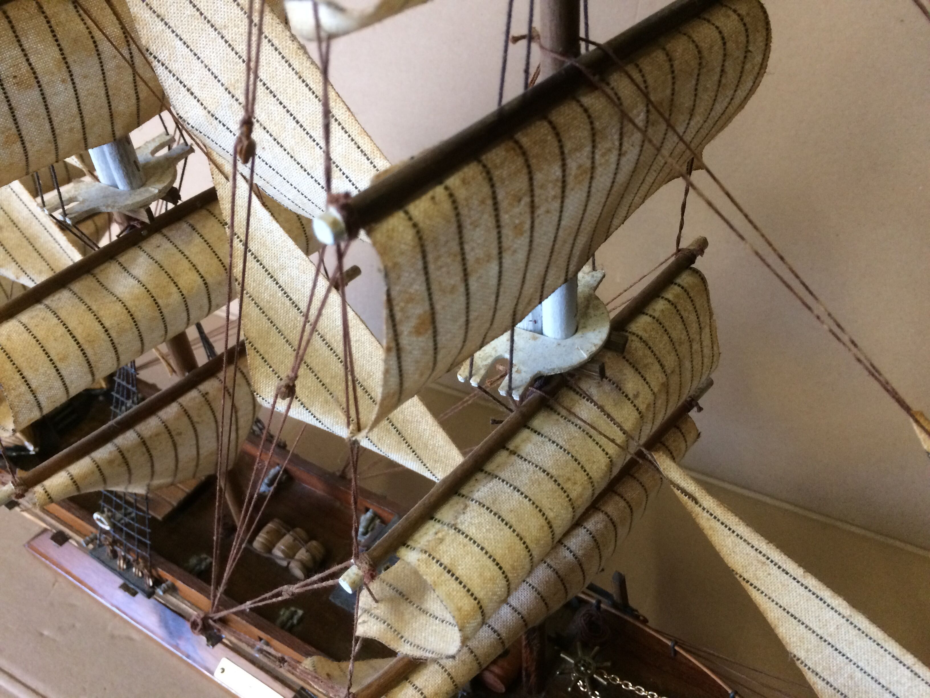 Model of 18th century boat