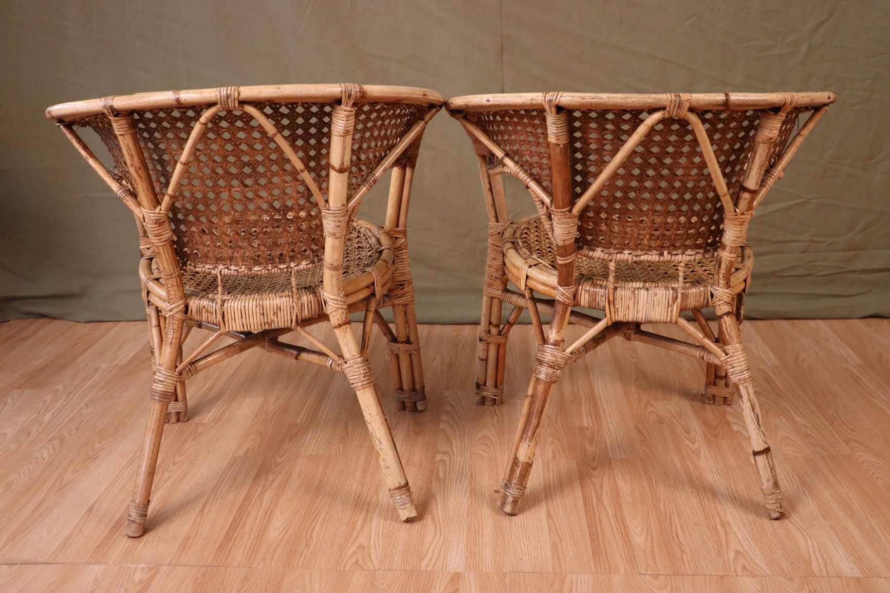 Series 4 rattan armchairs