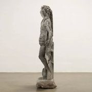 Ancient garden sculpture in terracotta Apollo Italy 20th Century