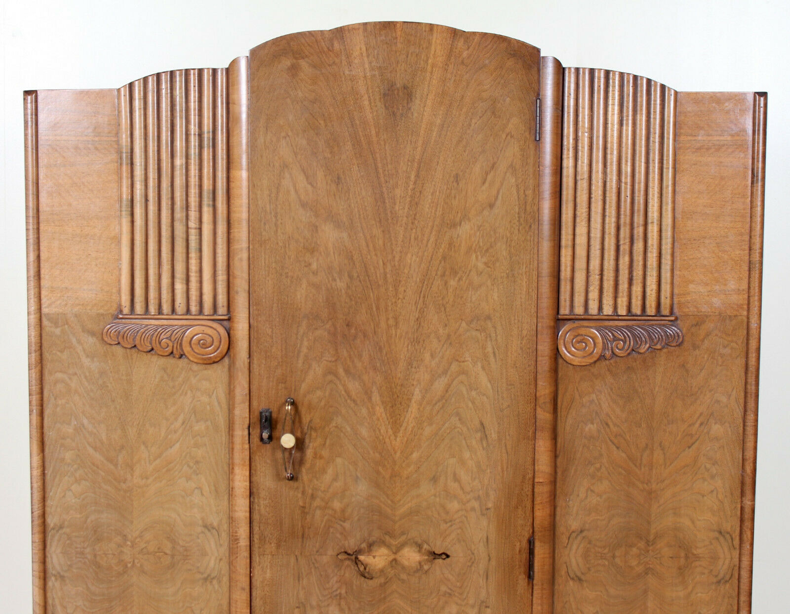 Walnut wardrobe art deco period