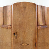 Walnut wardrobe art deco period