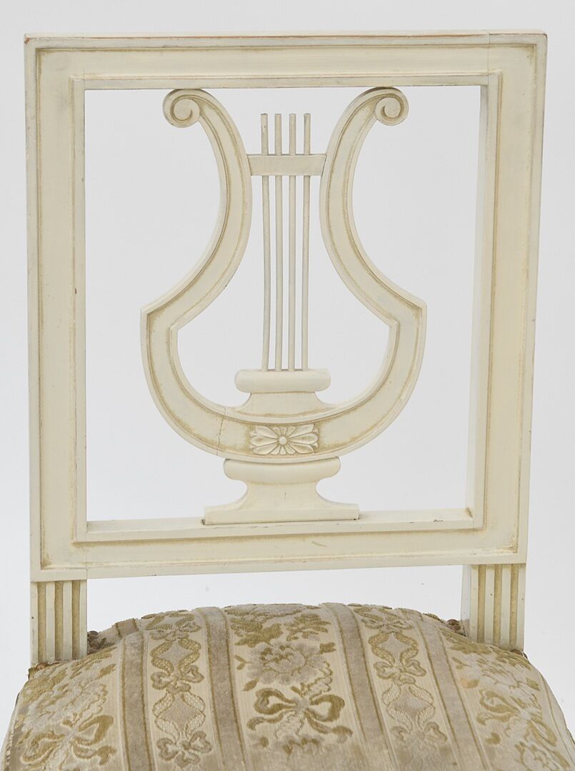 Lyre-backed chair