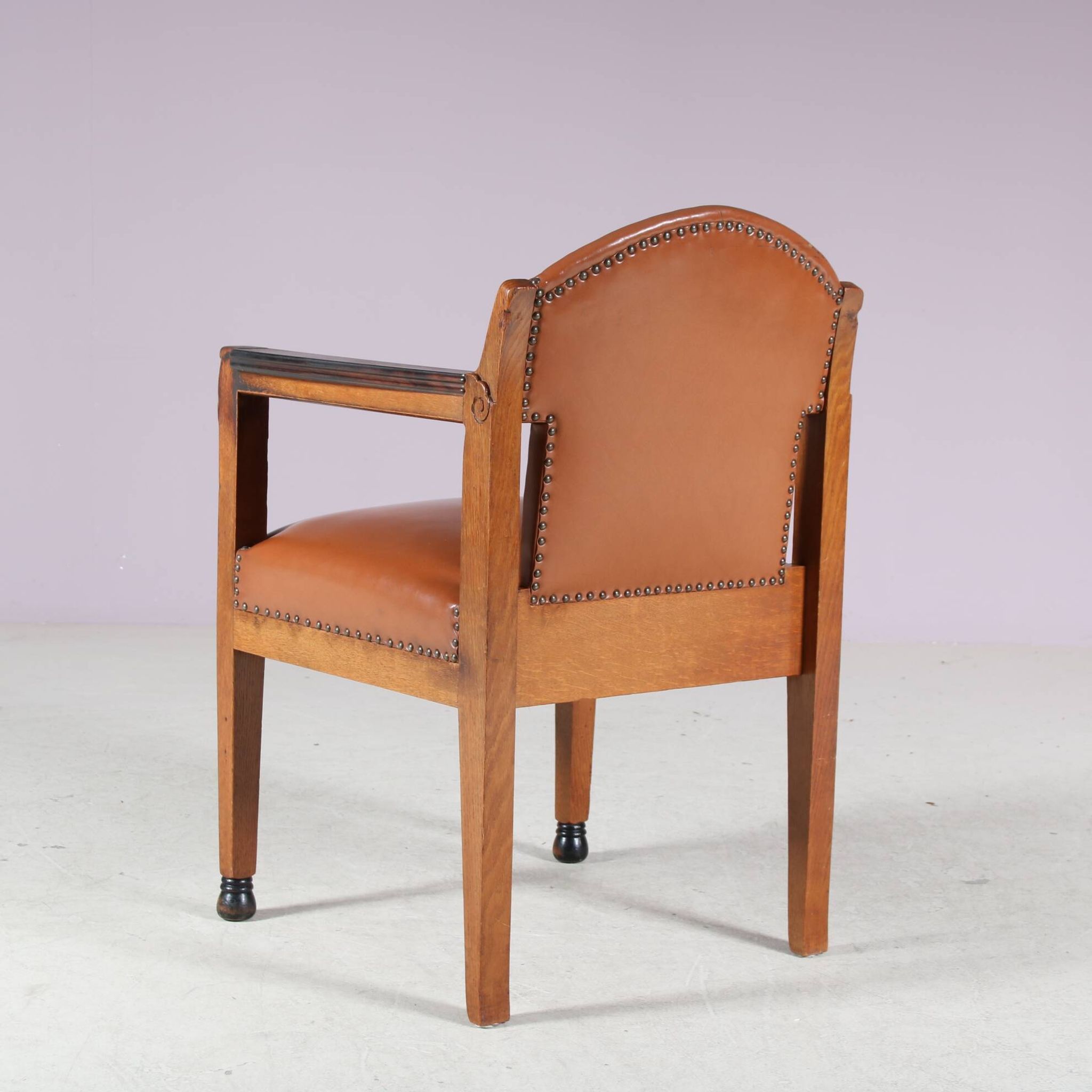 1920s Amsterdamse School style chair by Paul Bromberg for ‘t Woonhuys, Amst