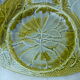 Artichoke dish or presentation dish in green Gien earthenware slip
