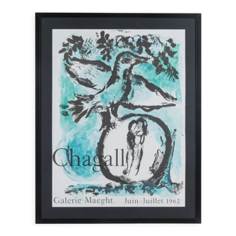 Chagall, Lithographic Exhibition Poster, 65 x 82 cm